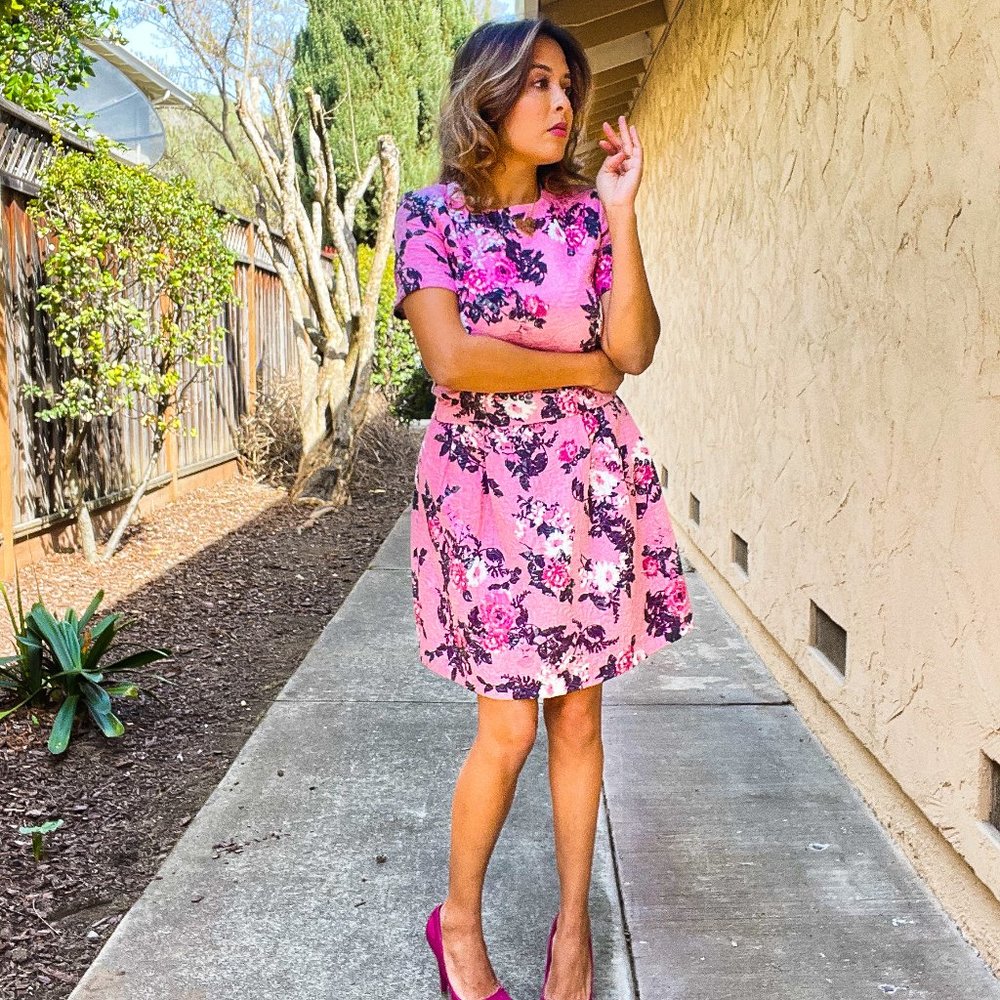 Warehouse Floral Skirt US 8/UK10/FR 38